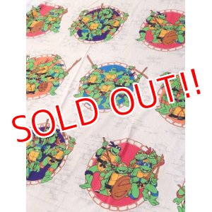 画像: ct-170511-07 Teenage Mutant Ninja Turtles / 1990's Flat Sheet (Twin size)