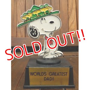 画像: ct-170511-19 Snoopy / AVIVA 70's Trophy "World's Greatest Dad!"