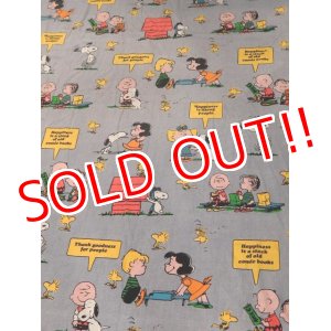 画像: ct-170601-12 PEANUTS / 1970's Flat Sheet (Twin)