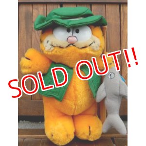 画像: ct-170605-24 Garfield / R.DAKIN 1980's Plush Doll "Fisherman"