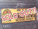 画像: dp-170701-10 Beacon Shoe / 1930's-1940's Tin Sign