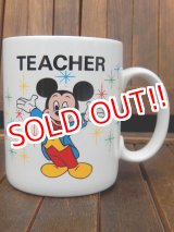 画像: ct-170803-50 Walt Disney World / 1980's "TEACHER" Mug