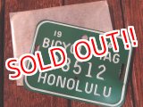 画像: dp-170810-21 1960's Bicycle Tag "HONOLULU"