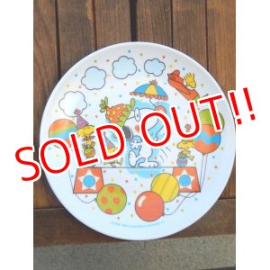 画像: ct-180201-08 Snoopy & Woodstock / 1970's-1980's Plastic Plate