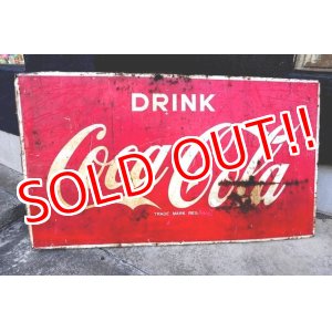 画像: dp-180201-38 Coca Cola / 1960's Metal Sign