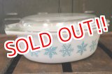 画像: dp-180302-51 Pyrex / 1960's-1970's Snowflake Casserole