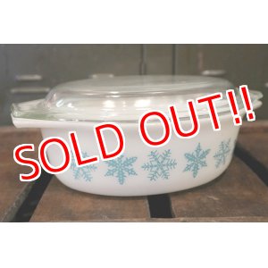 画像: dp-180302-51 Pyrex / 1960's-1970's Snowflake Casserole