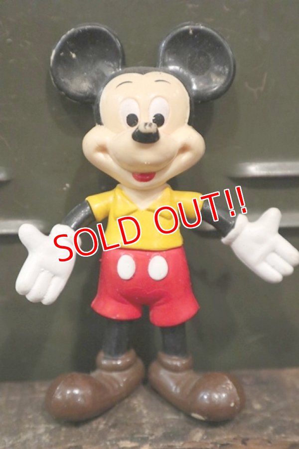 画像1: dp-150302-37 Mickey Mouse / 1970's Bendable Figure