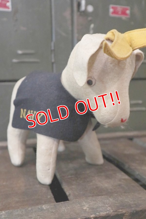 画像1: ct-180401-07 U.S.NAVY / 1950's Goat Mascot Doll