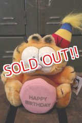 画像: ct-180514-36 Garfield / DAKIN 1980's Plush Doll "Happy Birthday"