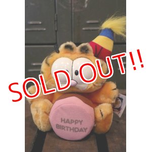 画像: ct-180514-36 Garfield / DAKIN 1980's Plush Doll "Happy Birthday"