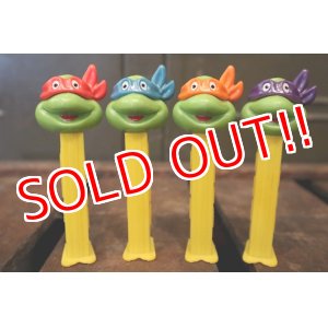 画像: pz-130917-04 Teenage Mutant Ninja Turtles / 1990's PEZ Dispenser Set of 4 (Happy)