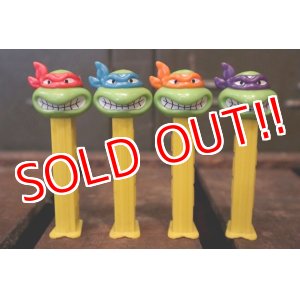 画像: pz-130917-04 Teenage Mutant Ninja Turtles / 1990's PEZ Dispenser Set of 4 (Angry)