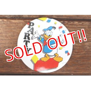 画像: ct-180514-10 Donald Duck / 1990's Pinback "PARTY"