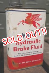 画像: dp-180701-10 Mobil / 1950's-1960's Hydraulic Brake Fluid Can