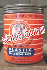 画像: dp-180701-96 Johns Manville DUTCH BRAND / Vintage Plastic Electrical Tape Box