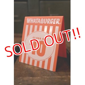 画像: dp-180801-54 Whataburger / Class of 10 Plastic Sign