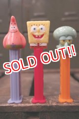 画像: pz-130917-04 Spongebob / PEZ Dispenser Set