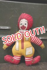 画像: ct-181101-01 McDonald's / Ronald McDonald 1980's mini Cloth Doll