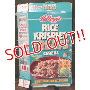 画像: ad-130507-01 Kellogg's / RICE KRISPIES TREATS 1992 Cereal Box