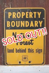 画像: dp-181115-01 U.S.Forest Service / National Forest Property Boundary Sign