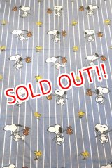 画像: ct-181203-66 PEANUTS Snoopy / 1970's Flat Sheet (Twin size)