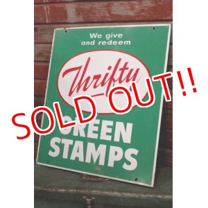 画像: dp-190201-02 Thrifty Green Stamp / 1960's W-side Metal Sign