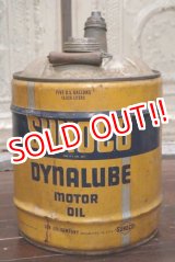 画像: dp-190201-08 SUNOCO / 1950's 5 Gallons Dynalube Motor Oil Can