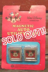 画像: ct-150115-08 Mickey Mouse / 1970's Magnetic Auto Utility Clips