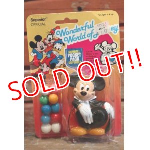 画像: ct-190301-25 Mickey Mouse / Superior 1980's Gum Ball Pocket Pack Dispenser