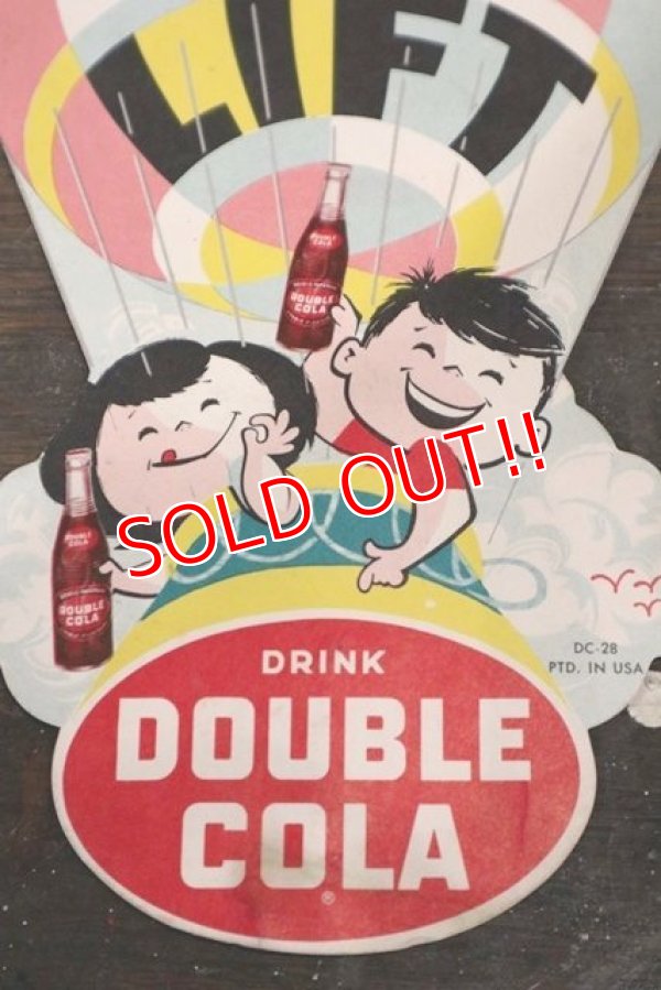 画像3: dp-190301-36 DOUBLE COLA / 1960's GET A BIG LIFT Card Sign