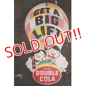 画像: dp-190301-36 DOUBLE COLA / 1960's GET A BIG LIFT Card Sign