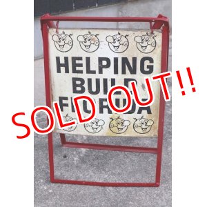 画像: ct-190401-05 Reddy Kilowatt / 1950's-1960's Stand Sign "Helping Build Florida"