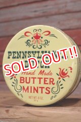 画像: dp-190402-18 Pennsylvania Dutch / Hand Made Butter Mint Vintage Tin Can