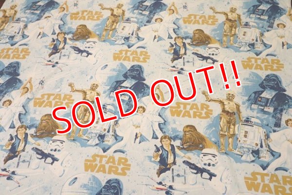 画像1: ct-190402-45 STAR WARS / 1970's Flat Sheet(Twin size)