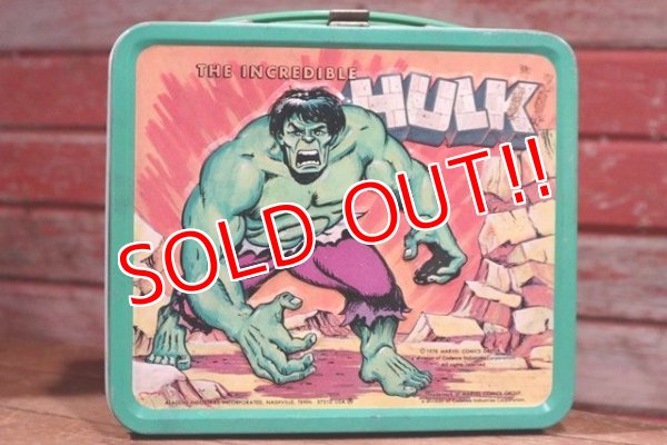 画像1: ct-190605-78 The Incredible Hulk / Aladdin 1978 Metal Lunch Box