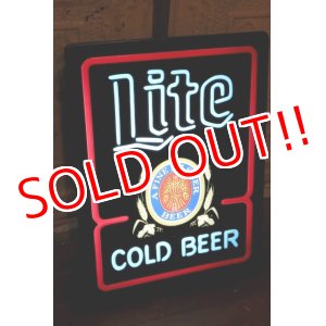 画像: dp-190701-41 Miller Lite Beer / 1980's Lighted Sign