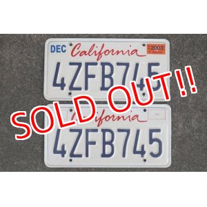 画像: dp-190801-03 License Plate "California" Set