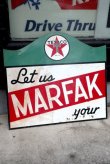 画像1: dp-190801-37 TEXACO / 1940's MARFAK W-side Sign