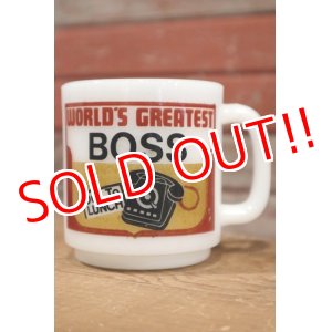 画像: nfk-190801-11 Glasbake / World's Greatest BOSS  Mug