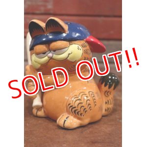 画像: ct-190905-03 Garfield / Enesco 1980's Ceramic Coin Bank "Baseball" 