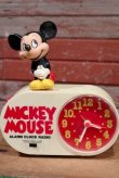 画像1: ct-190905-64 Mickey Mouse / 1970's-1980's Alarm Clock Radio