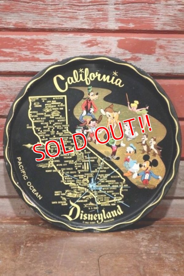 画像1: ct-190905-76 California Disneyland / 1970's Serving Tin Tray