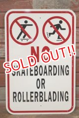 画像: dp-190901-42 Road Sign "NO SKATEBOARDING or ROLLERBLADING"