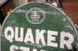 画像2: dp-190901-28 Quaker State / 1940's W-side Metal Sign