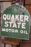 画像7: dp-190901-28 Quaker State / 1940's W-side Metal Sign