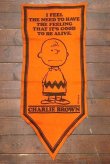 画像1: ct-191001-29 PEANUTS / 1960's Banner "Charlie Brown" Orange