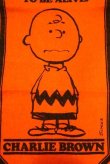 画像3: ct-191001-29 PEANUTS / 1960's Banner "Charlie Brown" Orange