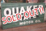 画像: dp-191101-12 QUAKER STATE MOTOR OIL / 1940's METAL SIGN