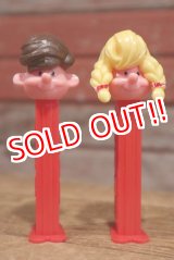 画像: ct-191201-25 PEZ Boy & Girl / 1990's PEZ Dispenser set of 2